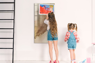 Glass dry erase board magnetic Monthly Goals