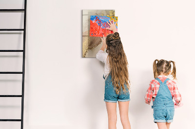 Glass dry erase board magnetic Monthly Goals