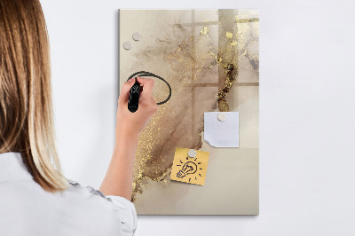 Glass dry erase board magnetic Monthly Goals