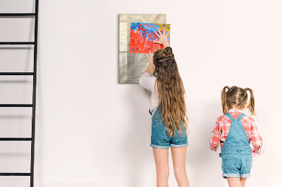 Magnetic drawing board with marker Glitter Marble