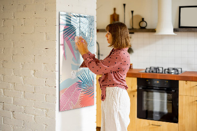 Magnetic marker board Dark Marble