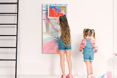 Magnetic marker board Dark Marble