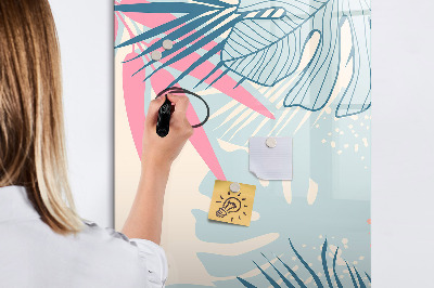 Magnetic marker board Dark Marble