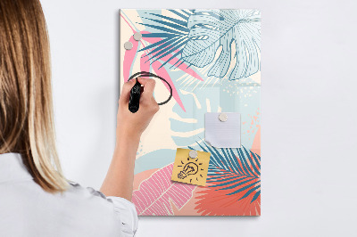 Magnetic marker board Dark Marble