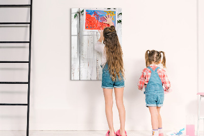 Glass dry erase board magnetic Lemon Slices