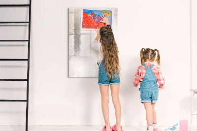 Magnetic board for drawing Natural Wood