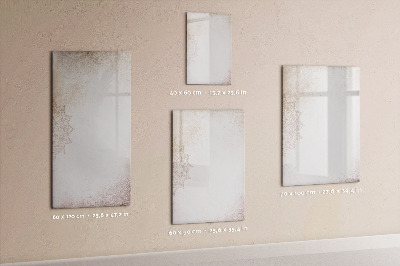Glass dry erase board magnetic Natural Wood