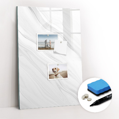 Glass dry erase board magnetic Decorative Marble