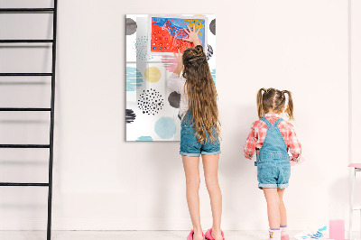 Glass dry erase board magnetic Marble