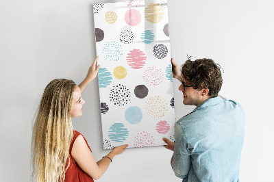 Glass dry erase board magnetic Marble