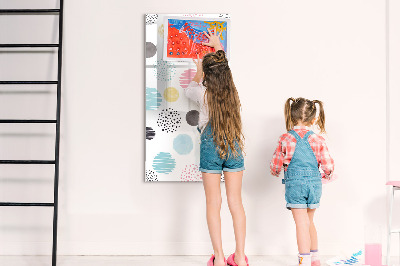 Glass dry erase board magnetic Marble