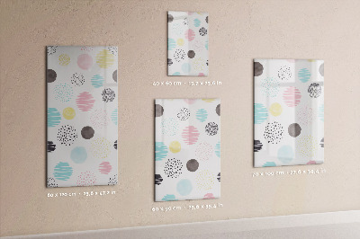 Glass dry erase board magnetic Marble