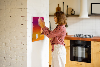 Magnetic board for drawing Gray Waves Abstract