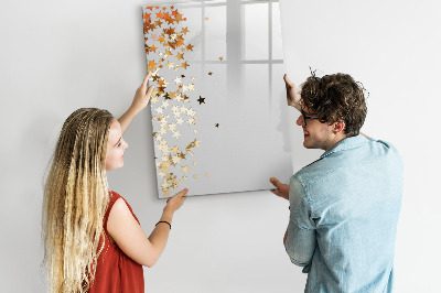 Glass dry erase board magnetic Painted Wood