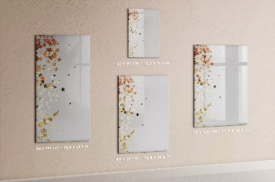 Glass dry erase board magnetic Painted Wood