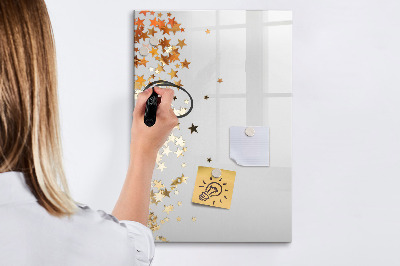 Glass dry erase board magnetic Painted Wood