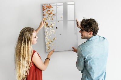 Glass dry erase board magnetic Painted Wood