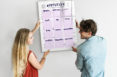 Glass dry erase board magnetic Weekly meal planner