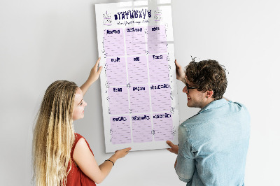 Glass dry erase board magnetic Weekly meal planner