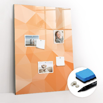 Magnetic board with marker Abstract light