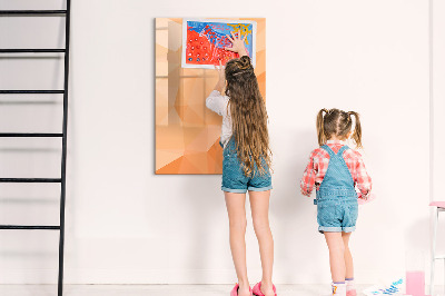 Glass dry erase board magnetic Abstract light