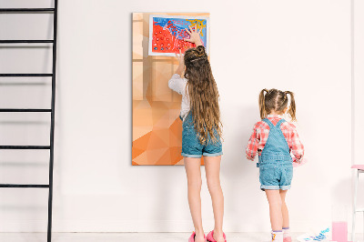 Magnetic board with marker Abstract light