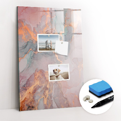 Glass dry erase board magnetic Unicorn planner