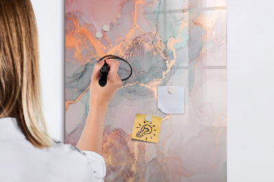 Glass dry erase board magnetic Unicorn planner