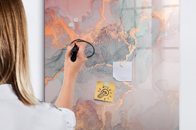 Glass dry erase board magnetic Unicorn planner