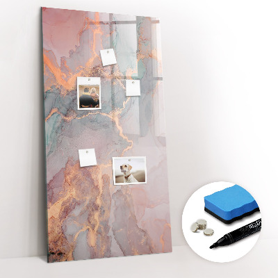 Glass dry erase board magnetic Unicorn planner