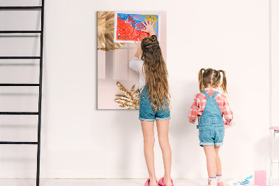 Magnetic marker board Light wooden boards