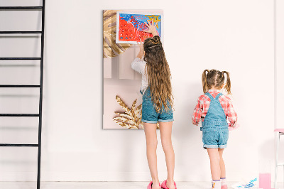 Magnetic marker board Light wooden boards