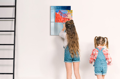 Glass dry erase board magnetic Water abstraction