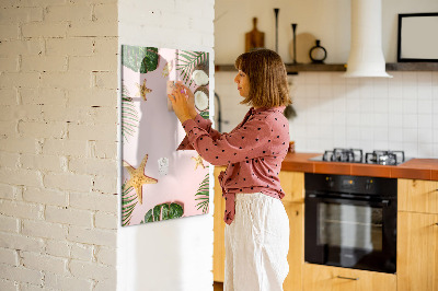 Magnetic writing board Summer frame