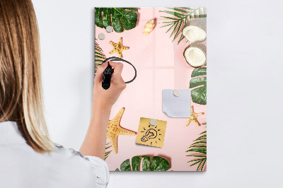 Magnetic marker board Summer frame