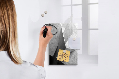 Glass dry erase board magnetic Geometric abstraction