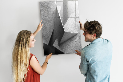 Glass dry erase board magnetic Geometric abstraction