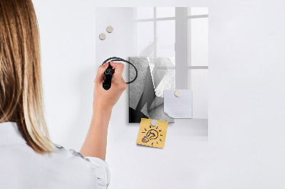 Glass dry erase board magnetic Geometric abstraction