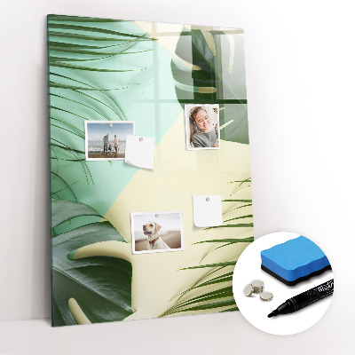 Magnetic marker board Tropical monstera