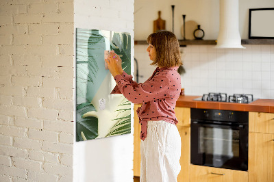 Magnetic drawing board Tropical monstera