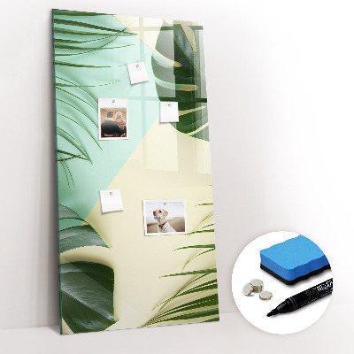 Magnetic marker board Tropical monstera