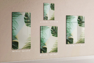Magnetic marker board Tropical monstera