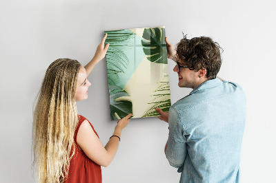 Magnetic marker board Tropical monstera