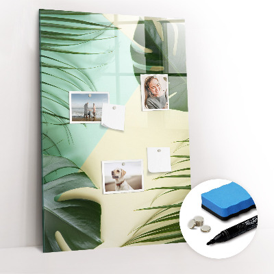 Magnetic marker board Tropical monstera