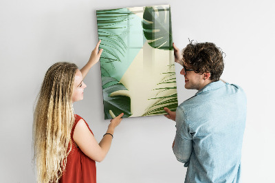 Magnetic marker board Tropical monstera