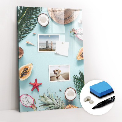 Magnetic marker board Summer composition