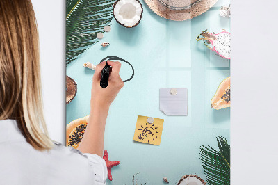 Magnetic marker board Summer composition