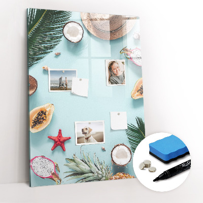 Magnetic marker board Summer composition