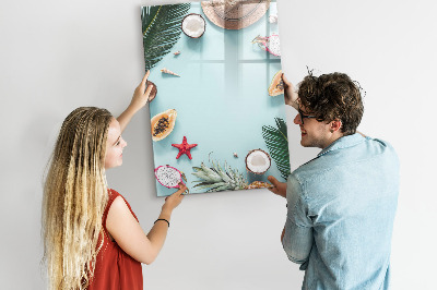 Magnetic marker board Summer composition