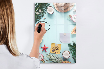 Magnetic marker board Summer composition